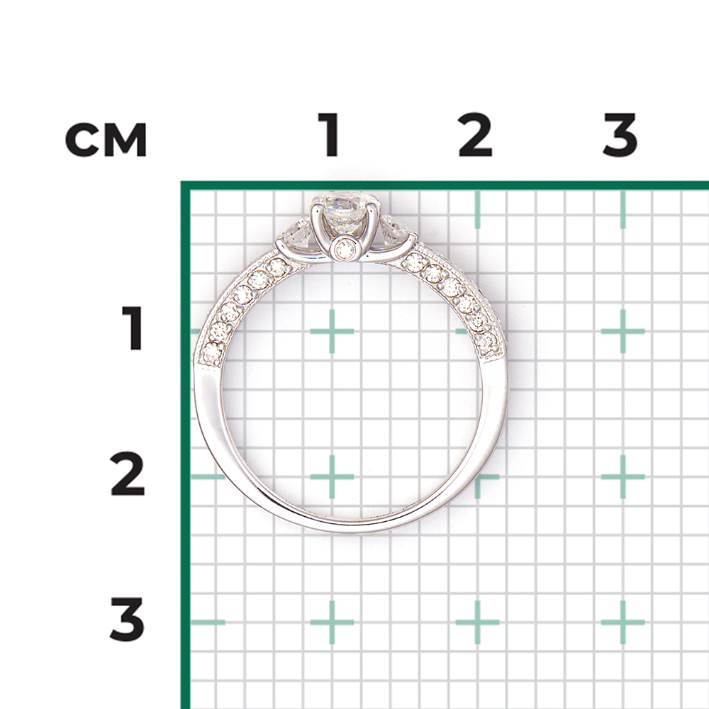 Кольцо из белого золота с бриллиантами 01-1362-00-101-1120-30