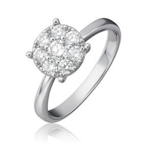 Кольцо из белого золота с бриллиантами 01-1367-00-101-1120-30