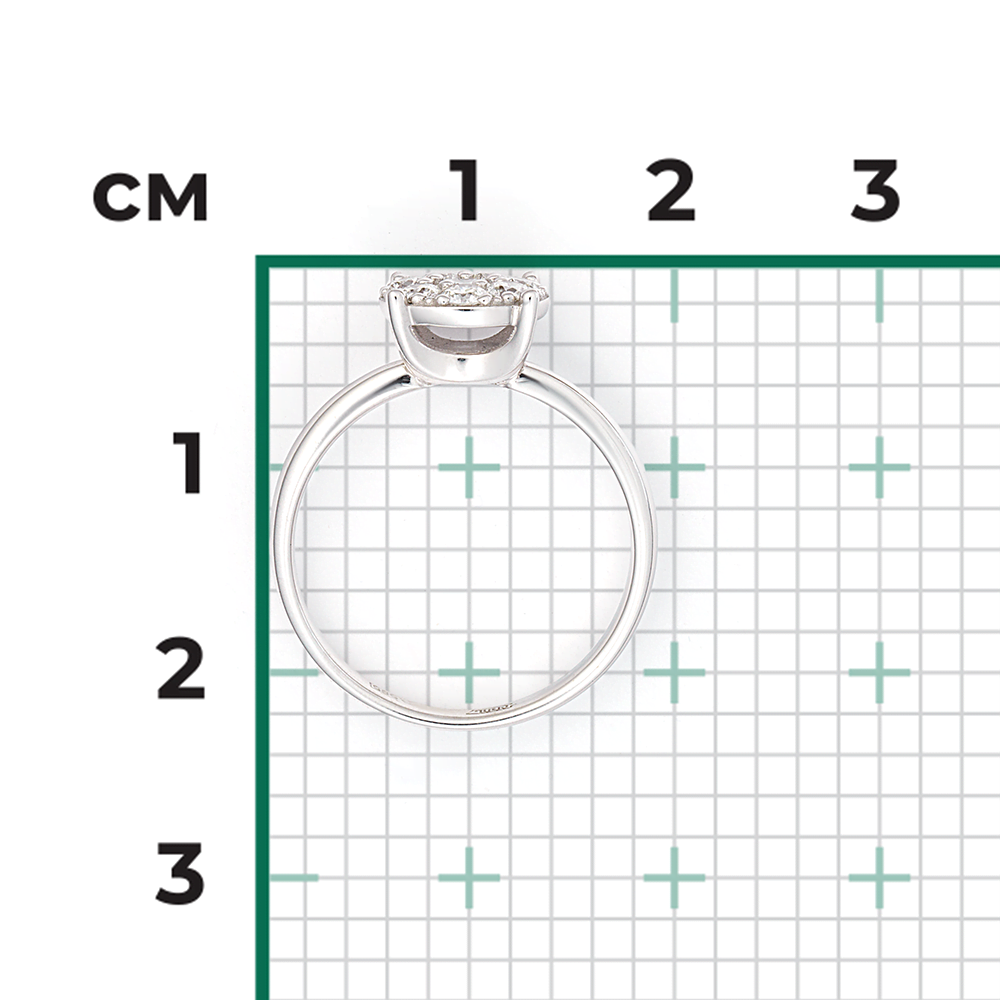 Кольцо из белого золота с бриллиантами 01-1367-00-101-1120-30