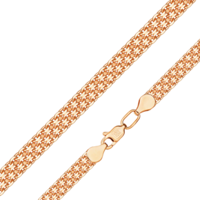 Цепь из красного золота (плетение «Бисмарк тройной якорь») 21-2103-060-1110-17