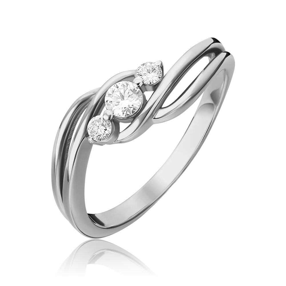 Кольцо из белого золота с бриллиантами 01-0854-00-101-1120-30