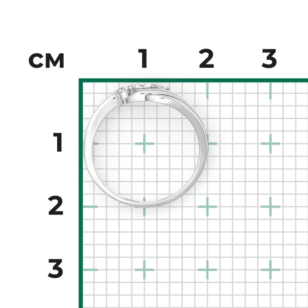 Кольцо из белого золота с бриллиантами 01-0854-00-101-1120-30