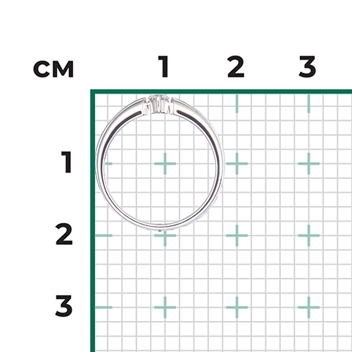 Кольцо из белого золота с бриллиантом 01-0858-00-101-1120-30