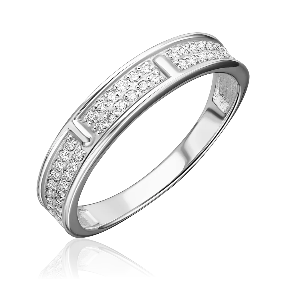 Кольцо из белого золота с бриллиантами 01-0864-00-101-1120-30