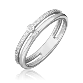 Кольцо из белого золота с бриллиантами 01-0866-00-101-1120-30