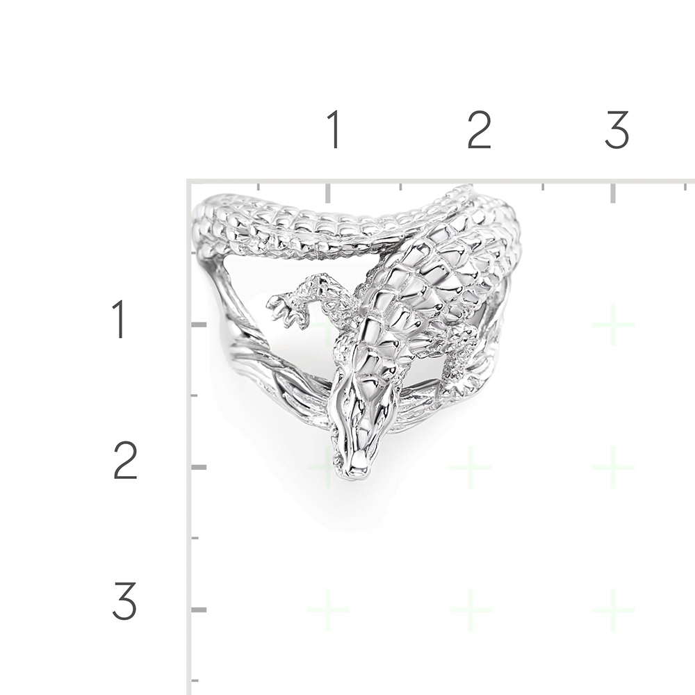Кольцо «Крокодил» из серебра 01-5205-00-000-0200