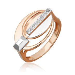 Кольцо из комбинированного золота с натуральными топазами white 01-5614-00-201-1111