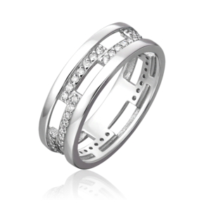 Кольцо из белого золота с бриллиантами 01-0588-00-101-1120-30