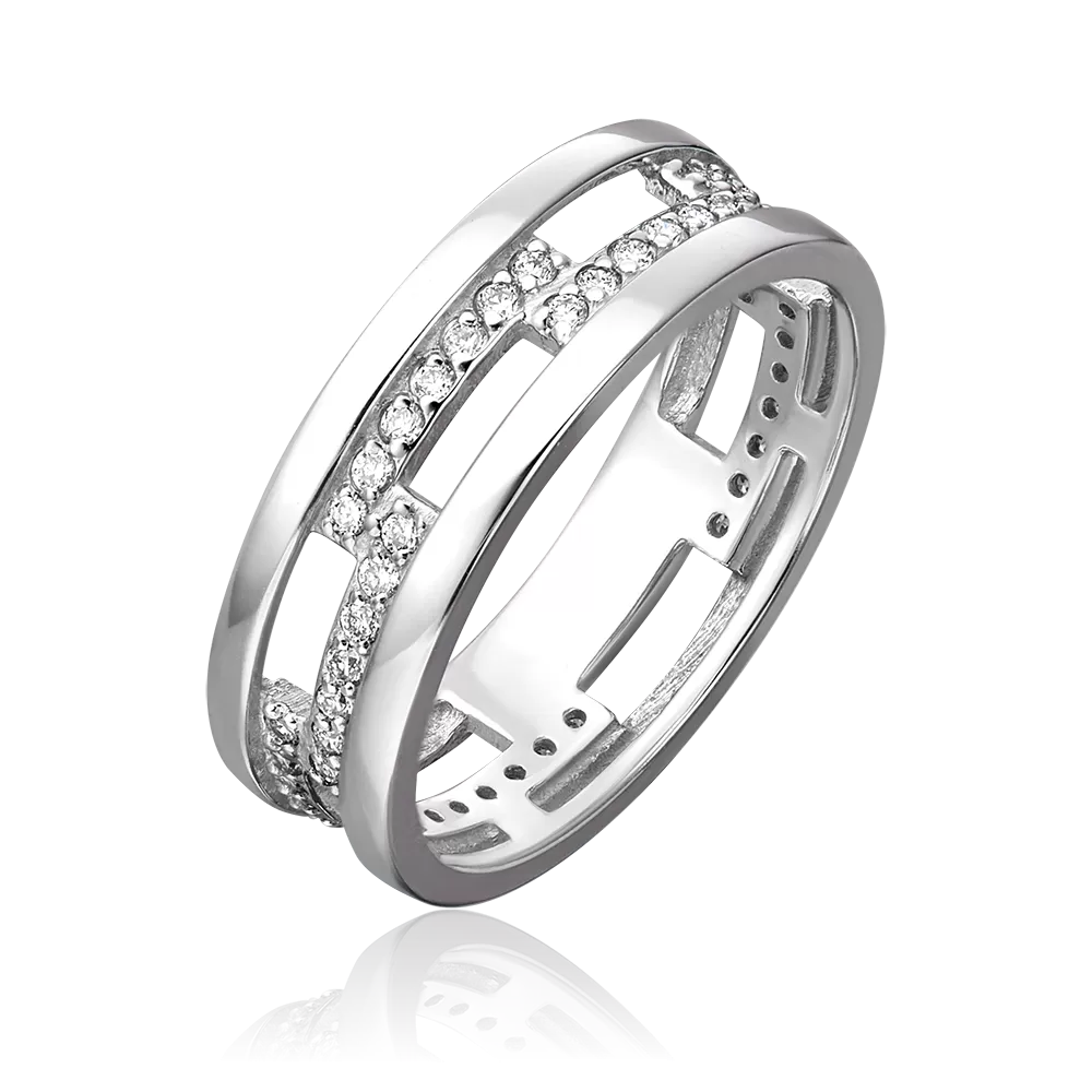 Кольцо из белого золота с бриллиантами 01-0588-00-101-1120-30