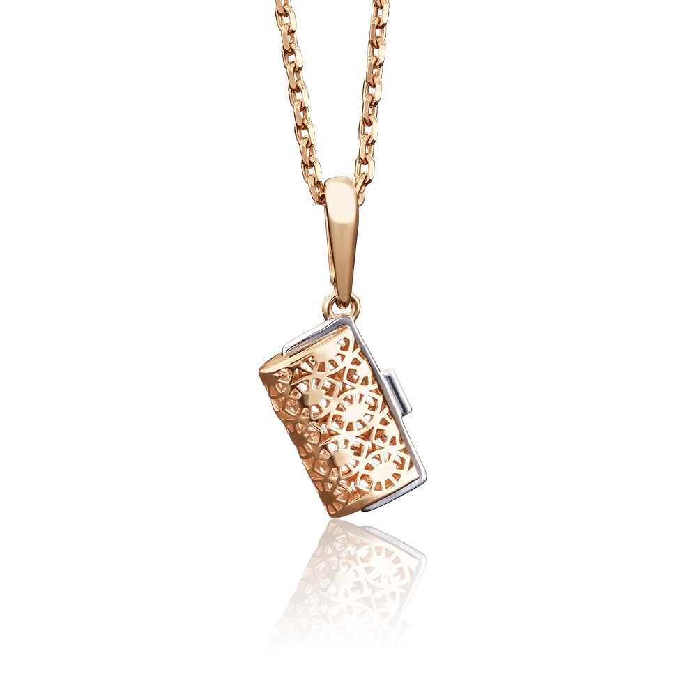 Подвеска «Кошелёк» из красного золота 03-2658-00-000-1110