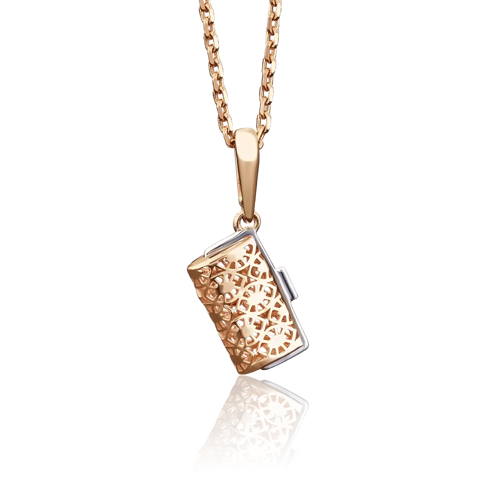 Подвеска «Кошелёк» из красного золота 03-2658-00-000-1110