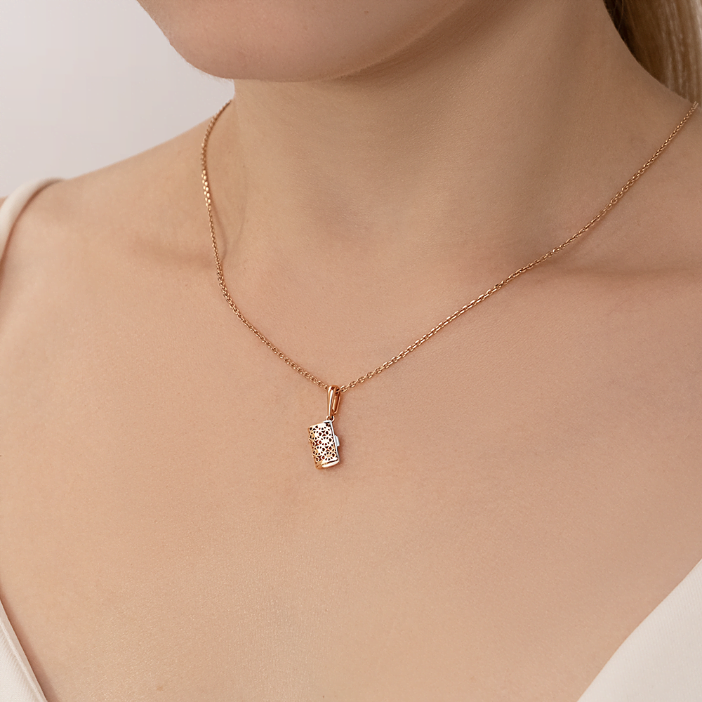 Подвеска «Кошелёк» из красного золота 03-2658-00-000-1110