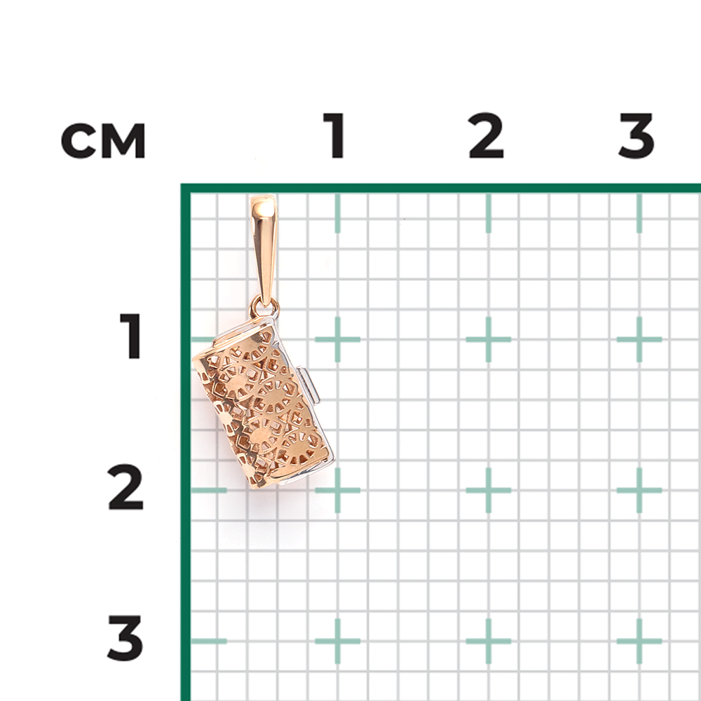 Подвеска «Кошелёк» из красного золота 03-2658-00-000-1110