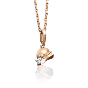 Подвеска «Шляпка» из красного золота 03-2659-00-000-1110