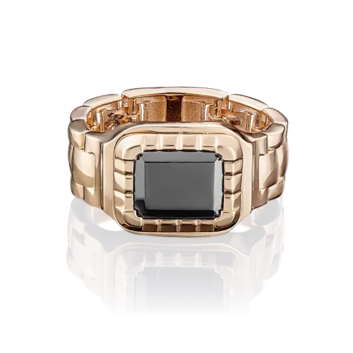 Печатка из красного золота с ониксом 01-4884-00-281-1110-46