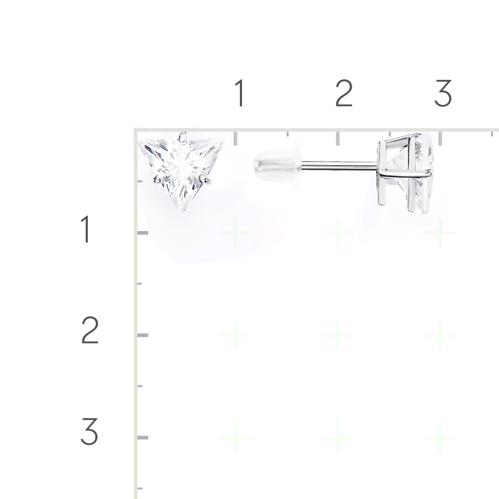 Серьги из серебра с фианитом 02-5673-00-401-0200