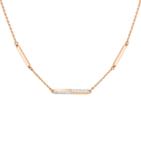 Колье из красного золота с фианитами 07-0259-00-401-1110