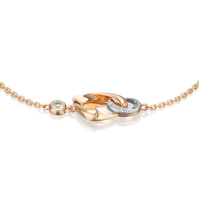 Браслет «Настроение» из комбинированного золота с натуральными топазами white