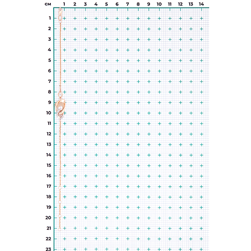Браслет «Настроение» из комбинированного золота с натуральными топазами white 05-0704-00-201-1111