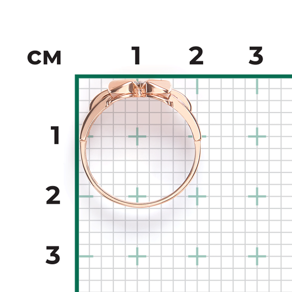 Кольцо из комбинированного золота с бриллиантами 01-5602-00-101-1111