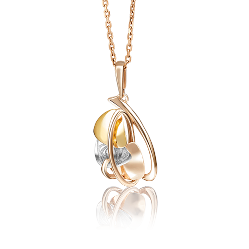 Подвеска из комбинированного золота 03-2763-00-000-1140-48