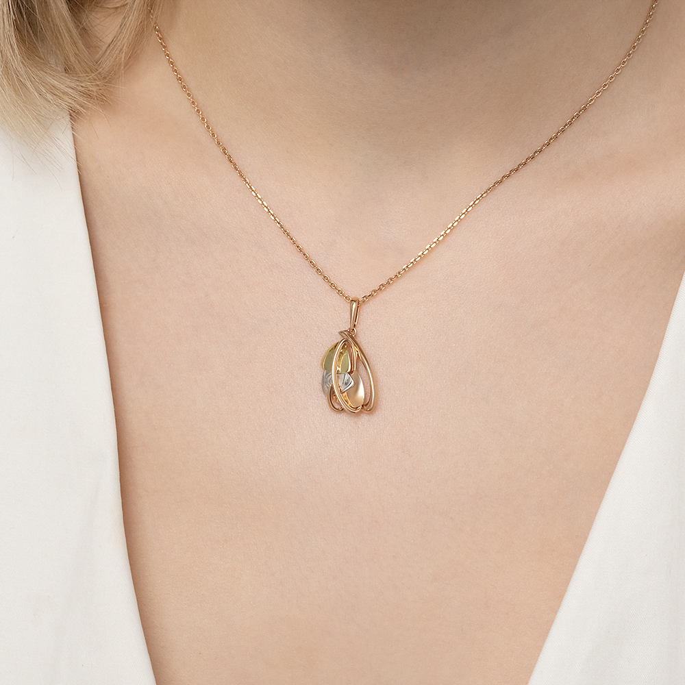 Подвеска из комбинированного золота 03-2763-00-000-1140-48