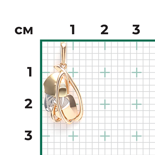 Подвеска из комбинированного золота 03-2763-00-000-1140-48