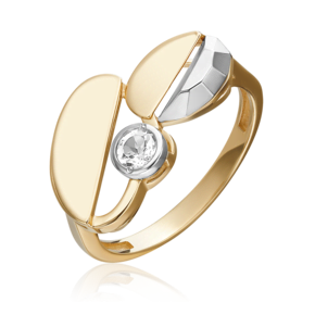 Кольцо из комбинированного золота с натуральным топазом white 01-5617-00-201-1121