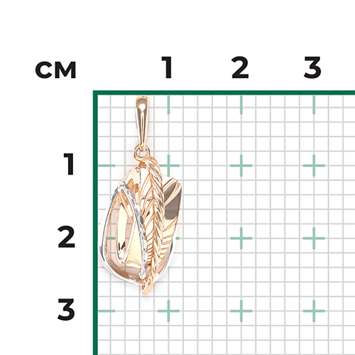 Подвеска из красного золота 03-2844-00-000-1110-48