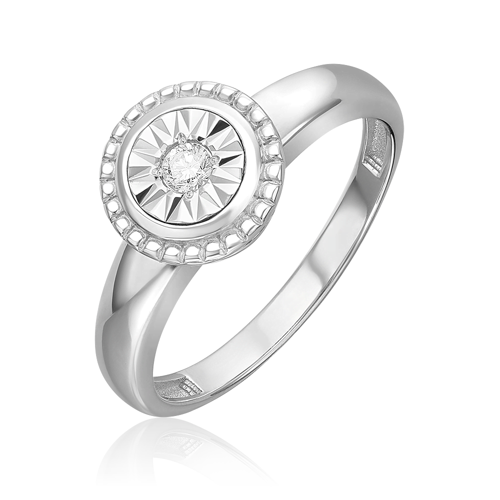 Кольцо из белого золота с бриллиантом 01-5721-00-101-1120