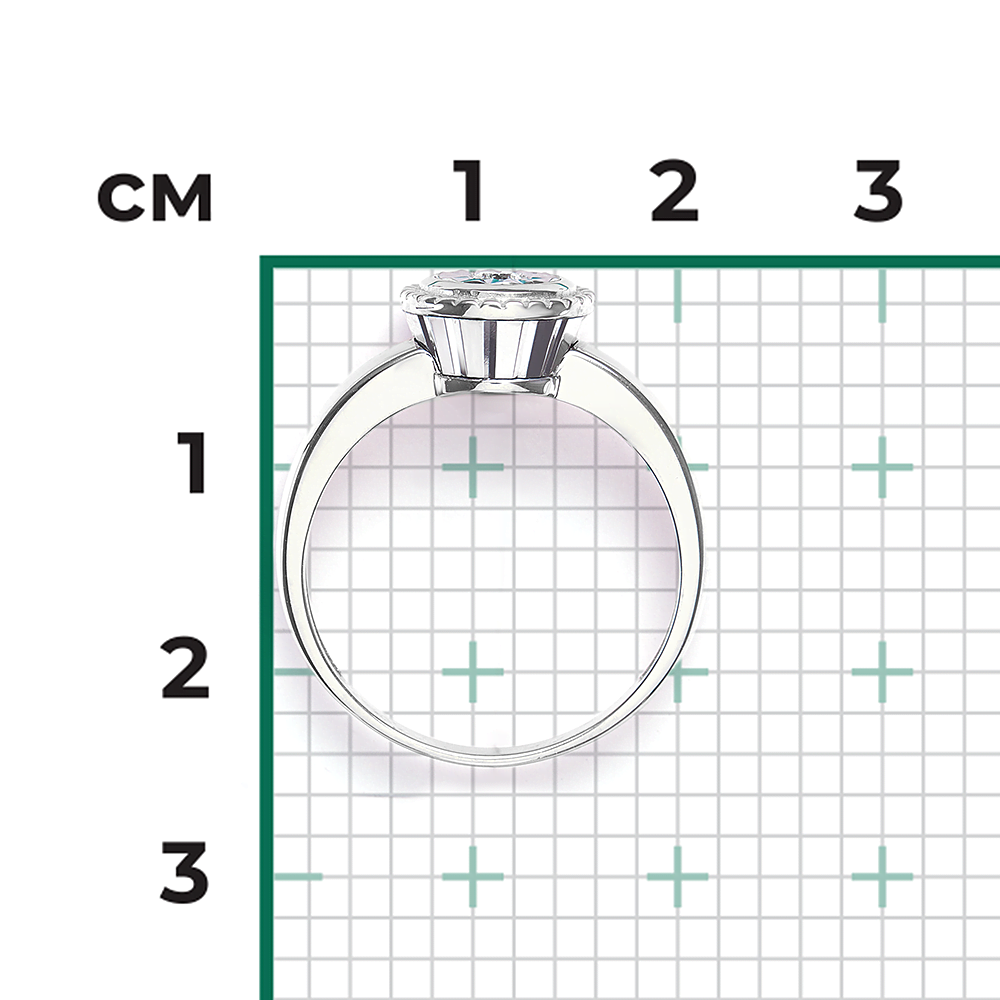 Кольцо из белого золота с бриллиантом 01-5721-00-101-1120