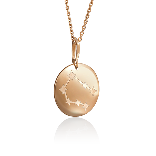 Подвеска «Знак зодиака Близнецы» из комбинированного золота 03-2463-03-000-1111