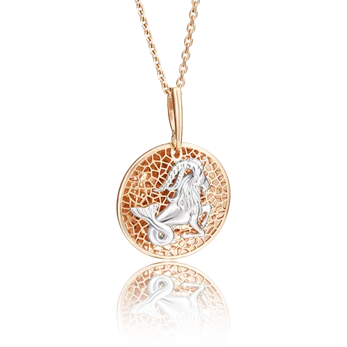 Подвеска «Знак зодиака Козерог» из комбинированного золота 03-2463-10-000-1111