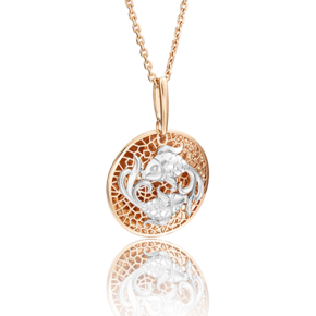 Подвеска «Знак зодиака Рыбы» из комбинированного золота 03-2463-12-000-1111