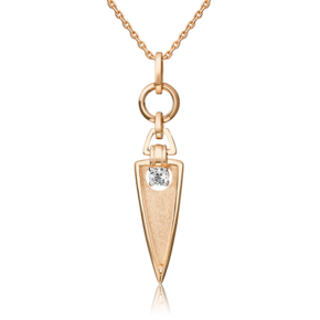 Подвеска «Контрасты» из красного золота с натуральным топазом white 03-3290-00-201-1110