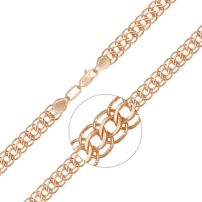 Браслет из красного золота (плетение «Питон») 22-2803-080-1110-19