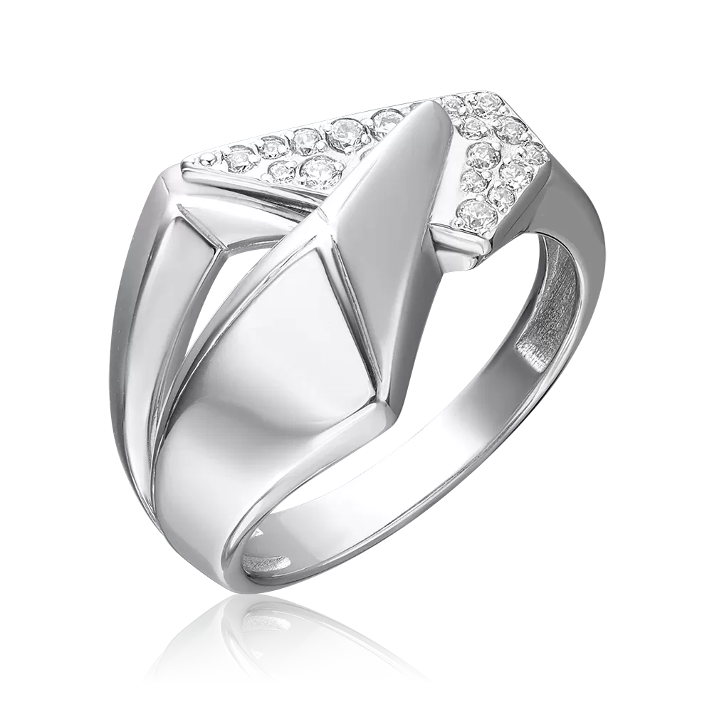 Кольцо из серебра с фианитами 01-5653-00-401-0200