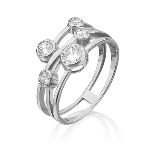 Кольцо из серебра с фианитами 01-5354-00-401-0200-69