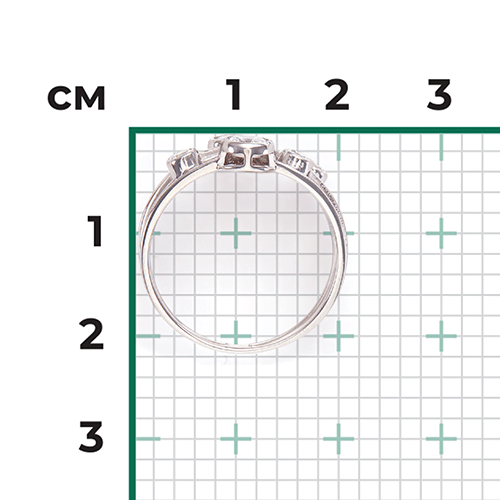 Кольцо из серебра с фианитами 01-5354-00-401-0200-69