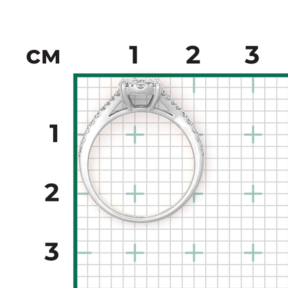 Кольцо из белого золота с бриллиантами 01-1502-00-101-1120-30
