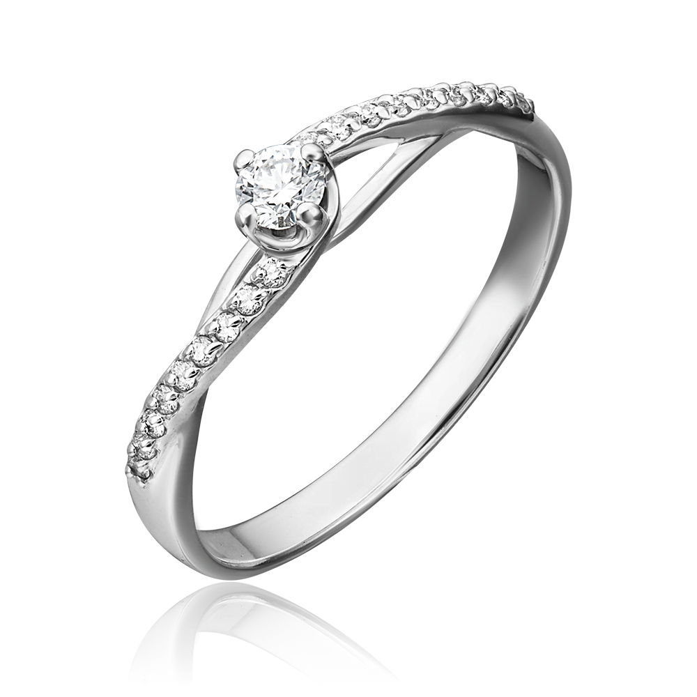 Кольцо из белого золота с бриллиантами 01-1503-00-101-1120-30