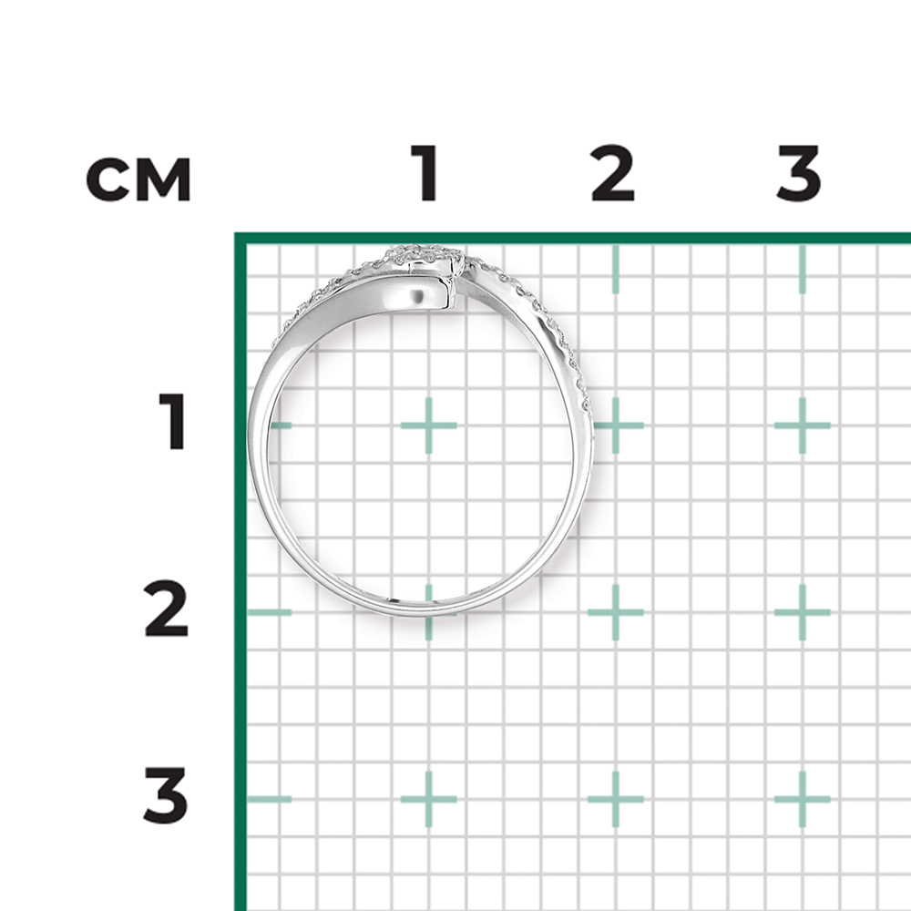 Кольцо из белого золота с бриллиантами 01-1505-00-101-1120-30