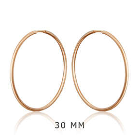 Серьги-конго из красного золота 02-0074-46-000-1110-19