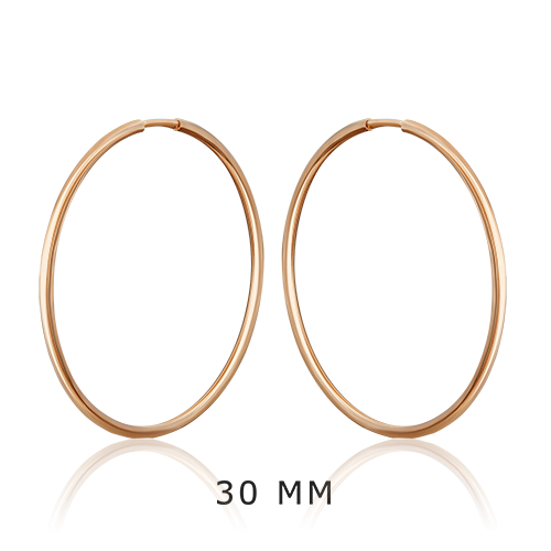 Серьги-конго из красного золота 02-0074-46-000-1110-19
