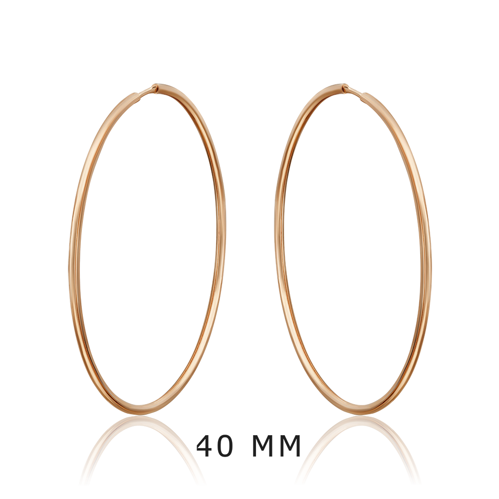 Серьги-конго из красного золота 02-0074-49-000-1110-19