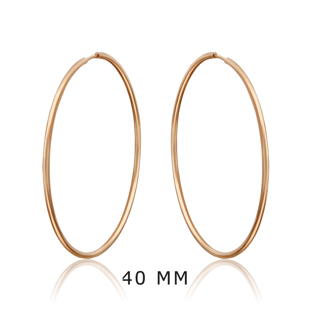 Серьги-конго из красного золота 02-0074-49-000-1110-19