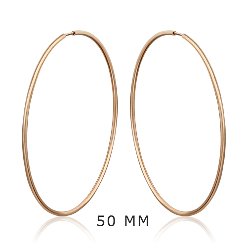 Серьги-конго из красного золота 02-0074-47-000-1110-19