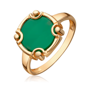 Кольцо из красного золота с агатом 01-5858-00-749-1110