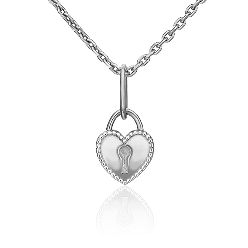 Подвеска «Сердце» из белого золота 03-3039-00-000-1120-02