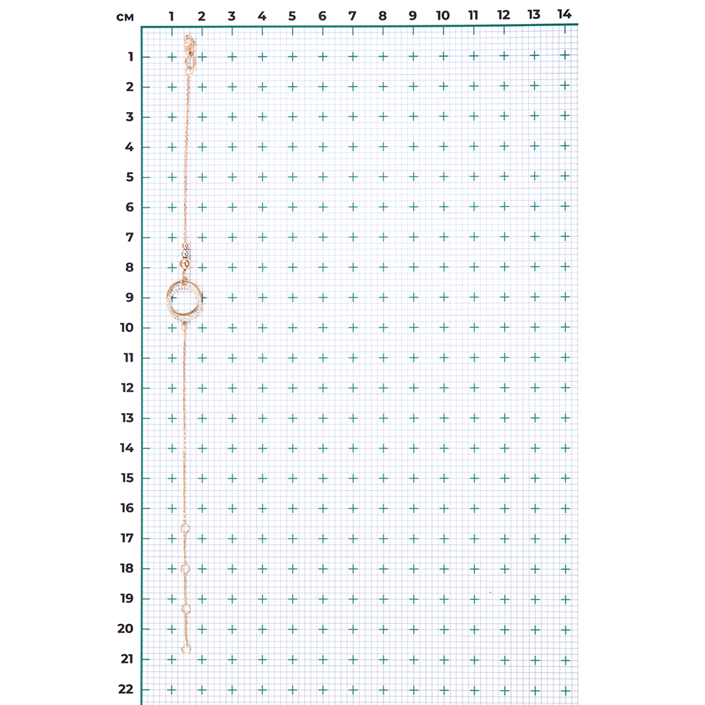 Браслет из комбинированного золота 05-0573-00-000-1111-04